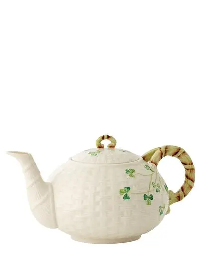 Belleek Shamrock Teapot