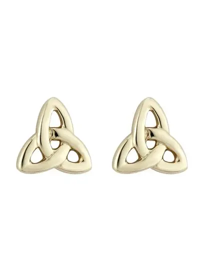 14ct Gold Trinity Knot Stud Earrings