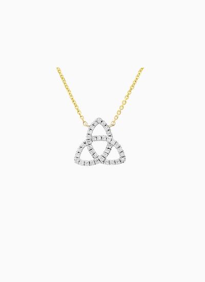 14K Gold Trinity Necklace