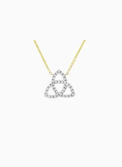 14K Gold Trinity Necklace