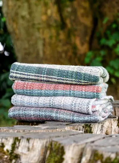 Recycled Wool Throws (Set Of Two)