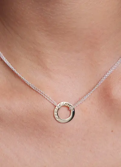 9ct Gold & Sterling Silver Croi Alainn Pendant 