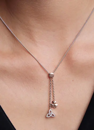 Shamrock & Trinity Two-Drop Pendant