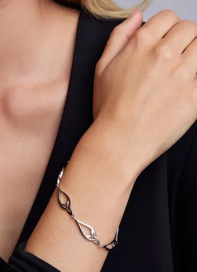 Sterling Silver Celtic Trinity Knot Bracelet