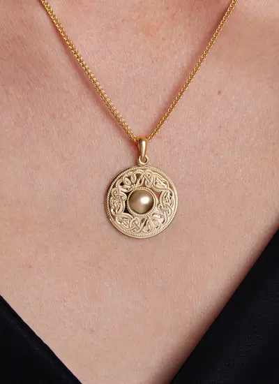 14ct Gold Vermeil Celtic Warrior Pendant