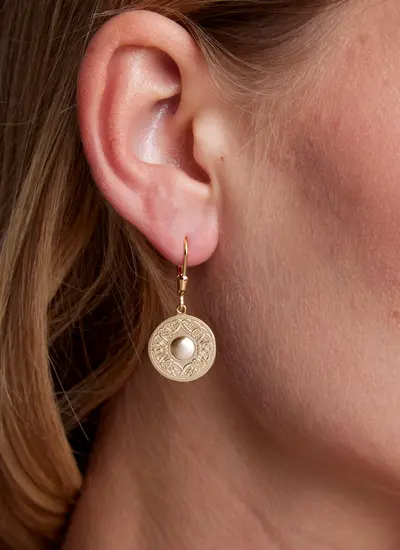 14ct Gold Vermeil Celtic Warrior Earrings