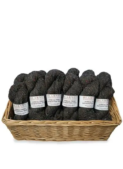 Aran Handknitting Wool Tweed Charcoal Pack Of 12