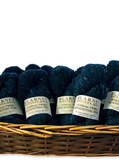 Aran Handknitting Wool Tweed Denim Pack Of 12