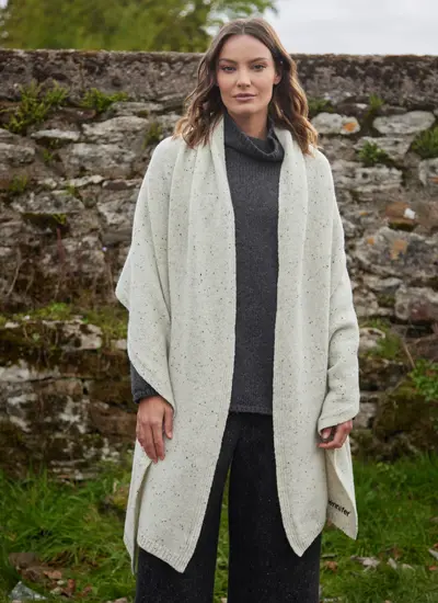 Personalized Cashmere/Wool Donegal Travel Wrap