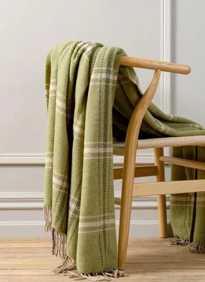 Authentic Tartan & Plaid Irish Wool Throw Blankets