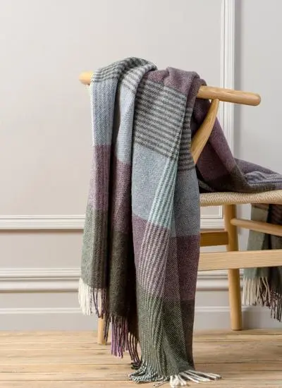 Lindley Heather Highland Wool Throw