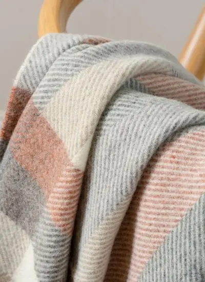 Woodale Blush Highland Wool Throw