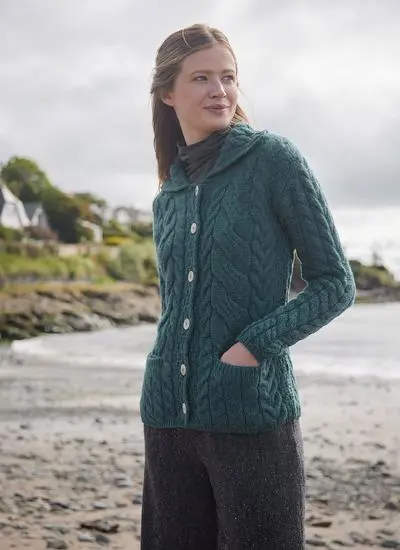Supersoft Merino Wool Cable Cardigan