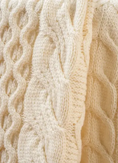 Supersoft Patchwork Aran Throw