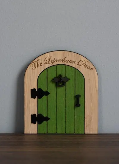 Green Leprechaun Fairy Door