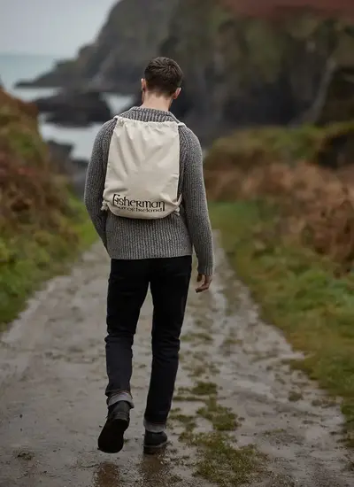 Fisherman Out Of Ireland Canvas Bag with Drawstring