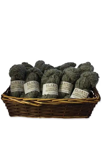 Aran Handknitting Wool Tweed Gray Pack Of 12