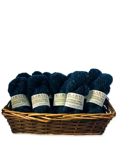 Aran Handknitting Wool Tweed Denim Pack Of 12