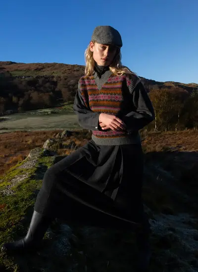 Fisherman Lambswool Fairisle Slipover