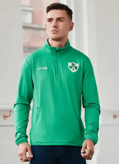 Lansdowne Shamrock Crest Performance 1/4 Zip Top