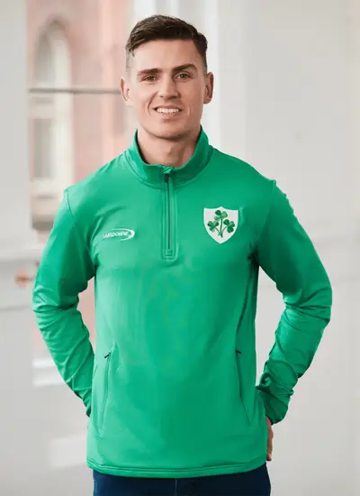 Lansdowne Shamrock Crest Performance 1/4 Zip Top