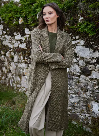 Irish Tweed Duster Coat