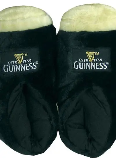 Guinness Black Giant Pint Slippers