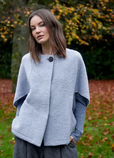 Niamh Button Poncho 