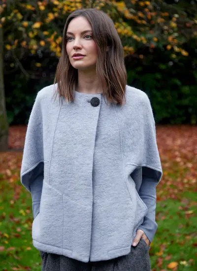Niamh Button Poncho 