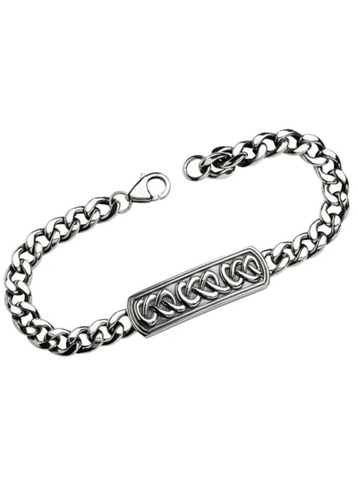Celtic Bracelet for Men with Kid's Names - Sterling Silver