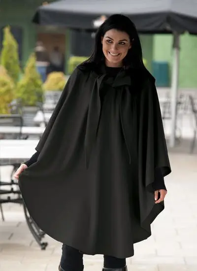 Wool Cashmere Travel Cape
