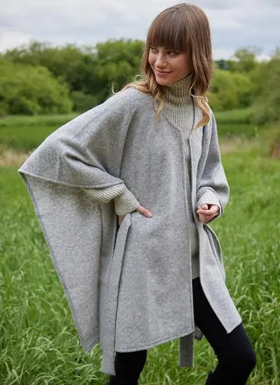 Emerald Belted Poncho