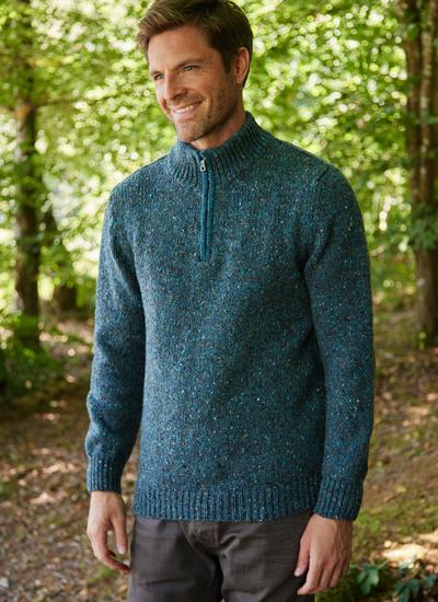 Men's Aran Sweaters, Cardigans, Caps 