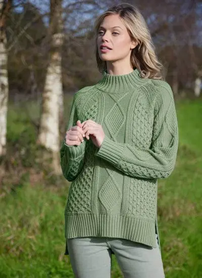 Noreen Aran Turtle Neck Sweater