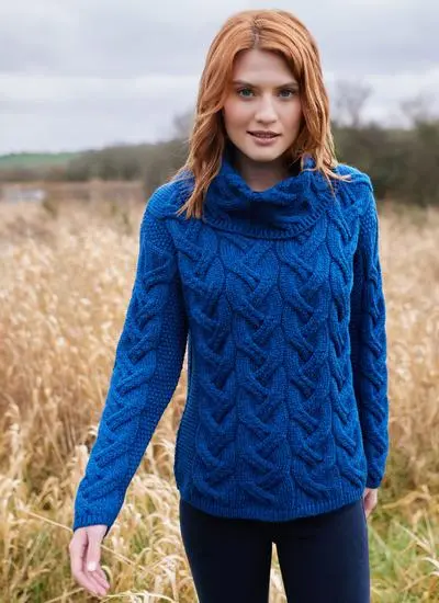 Merino Wool Sweater - Cowl Neck | Blarney