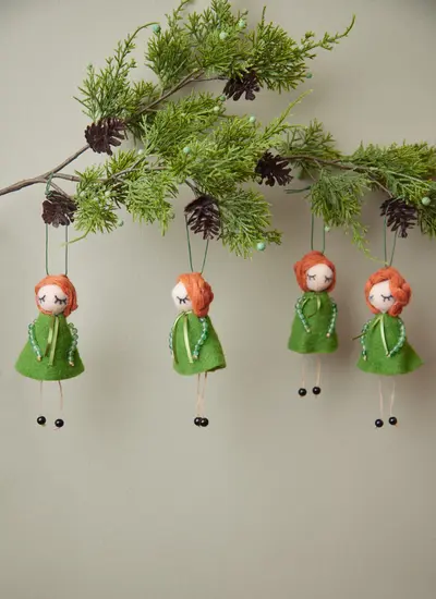 Irish Dancer Decoration Set Of 4