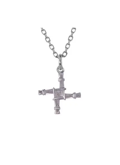 Small Sterling Silver St. Brigid's Cross Pendant 
