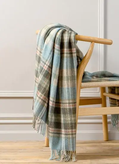 Ocean Breeze Highland Wool Throw