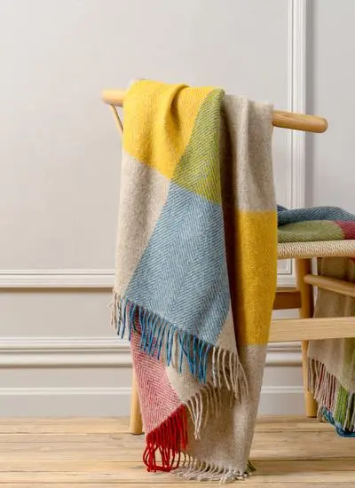 Blarney Woollen Mills Harland Multi Highland Wool Throw